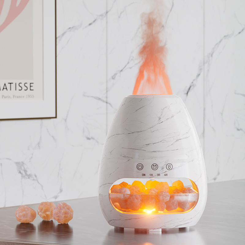 3D Simulated Fire Bonfire Humidifier 200ml Air Humidificador Flame LED Lamp Aroma Diffuser with Remote Control For Sleep