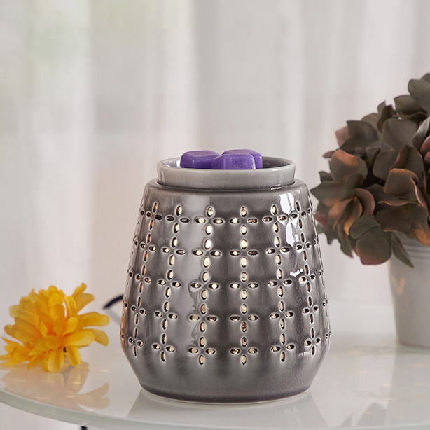 Scented Wax Melts Warmer 2 In 1 Fragrance Ceramic Candle Oil Warmer Electric Wax Warmer