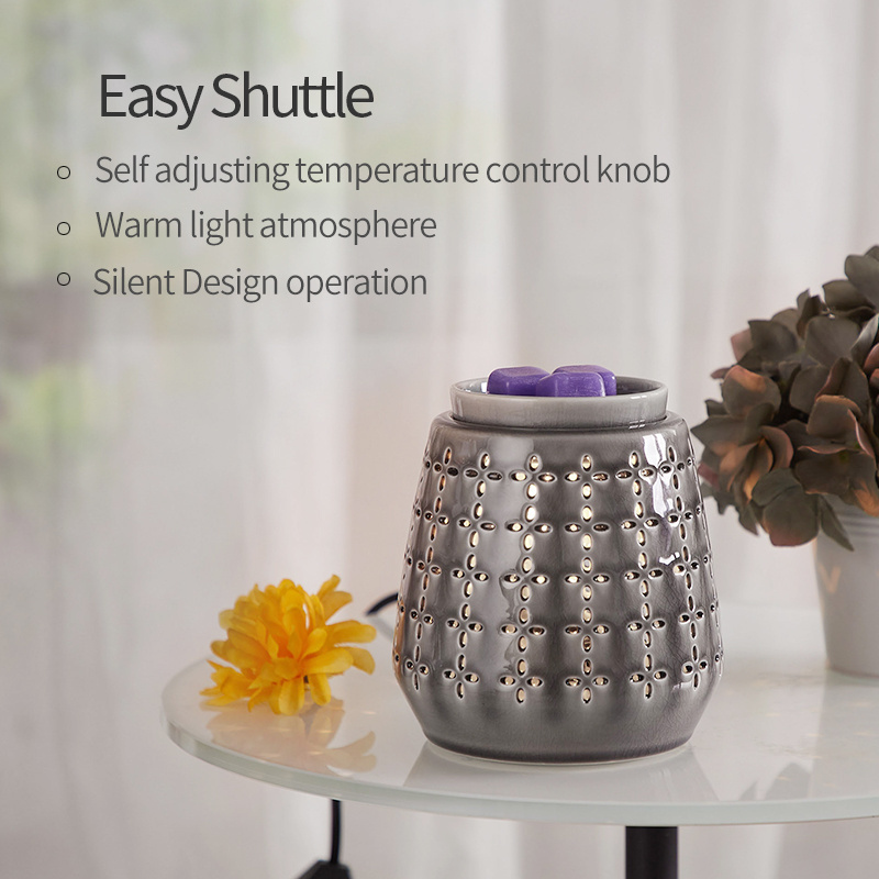 Scented Wax Melts Warmer 2 In 1 Fragrance Ceramic Candle Oil Warmer Electric Wax Warmer