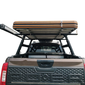 Universal aluminum adjustable 4x4 pickup truck bed ladder rack roll bar ute tub rack frame accessories for dodge ram 1500