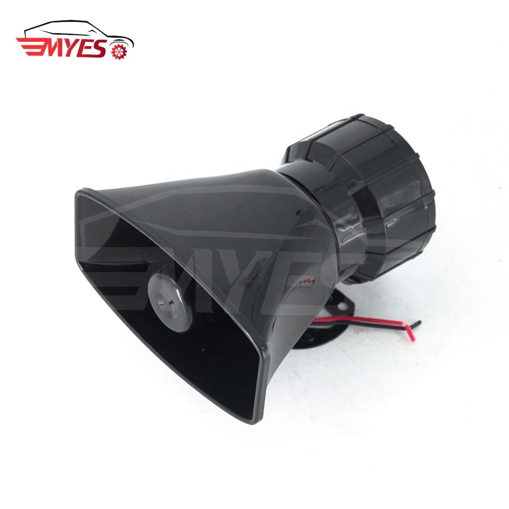 Modified off-road high loud 12v 100w 4 way wife electronic siren horn car warning wireless remote alarm horns