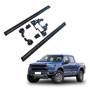 4X4 Pickup truck exterior accessory black aluminum alloy retractable power running board electric side step for 2011+ Ford F-150