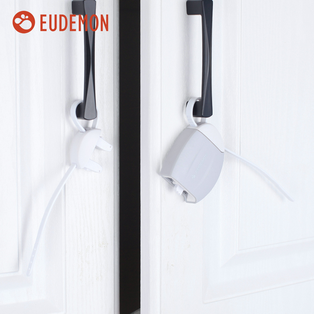 Double Buttons Baby Proofing Cabinet Strap Locks Cupboard Lock