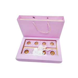 Custom Luxury Biscuit Gift Food Macaron Packaging Pink Sweet Cookie Candy Paper Packaging Box Book Shape Gifts Box