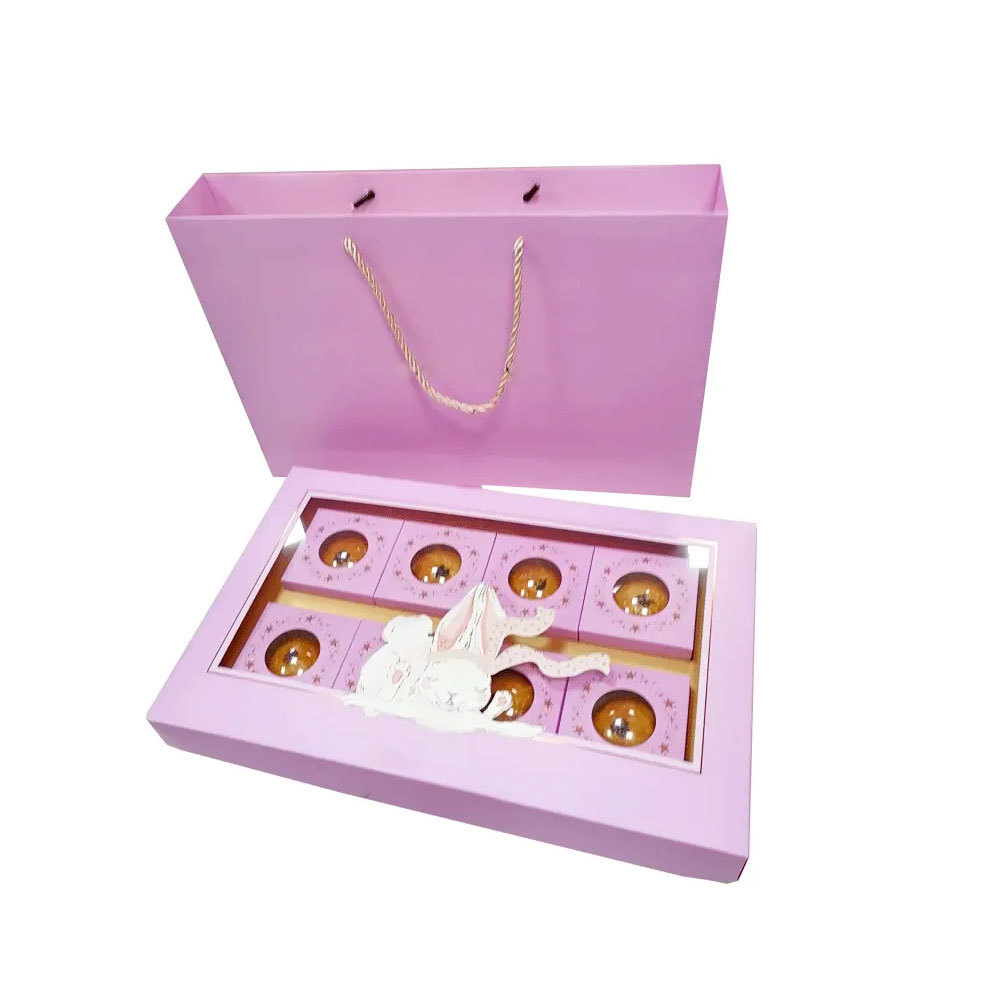 Custom Luxury Biscuit Gift Food Macaron Packaging Pink Sweet Cookie Candy Paper Packaging Box Book Shape Gifts Box