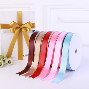 wholesale 100 yards 38 mm 1.5 inch double sided satin ribbon solid color high quality double sided polyester satin ribbon