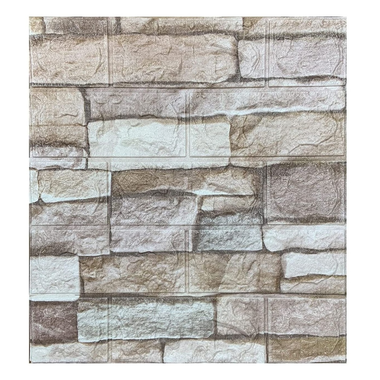 Wall Panels Peel and Stick Foam 3D Brick Wallpaper Peel and Stick Faux Stone for Home Decoration 3D self-adhesive wallpaper