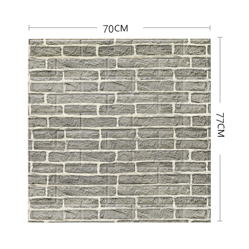 3D XPE foam brick wallpaper 3d wall panel pvc ceiling tiles for Home decoration