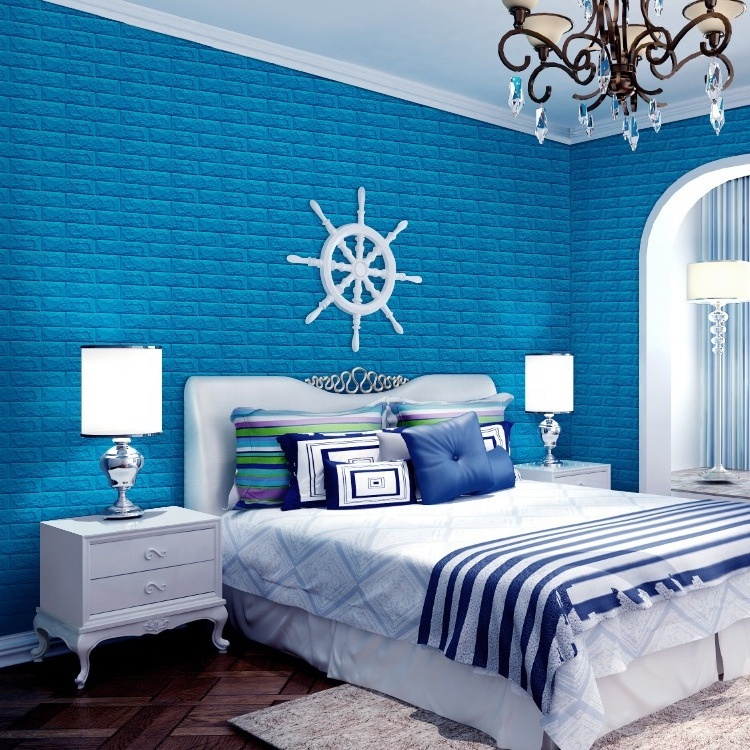 Easy to install wall paper Headboard Wall Decal,Brick Tile Stickers,Wall Decals Adults