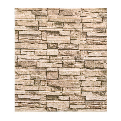 Home Decor 3D PVC Wood Grain Wall Paper Brick Stone Wallpaper indoor wall sticker for decoration and promotion