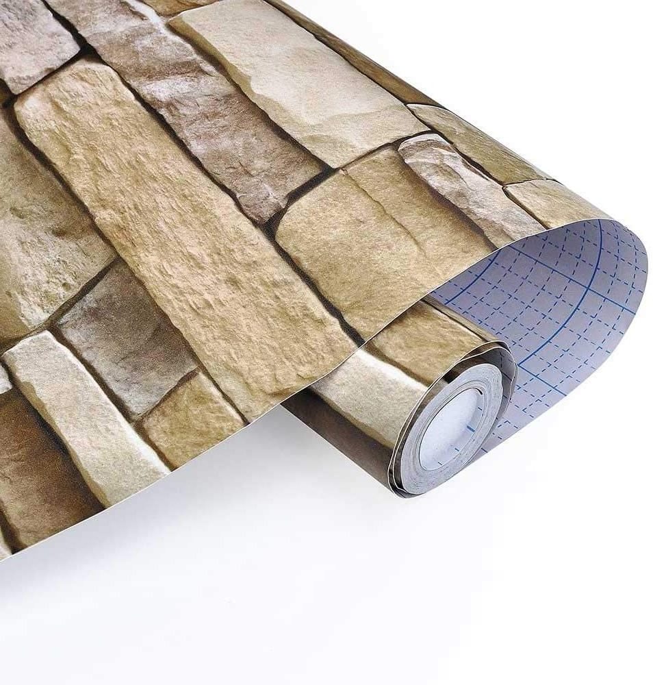 3D Brick PVC wall paper rolls brick self adhesive wallpaper decorative film for house and office decorative