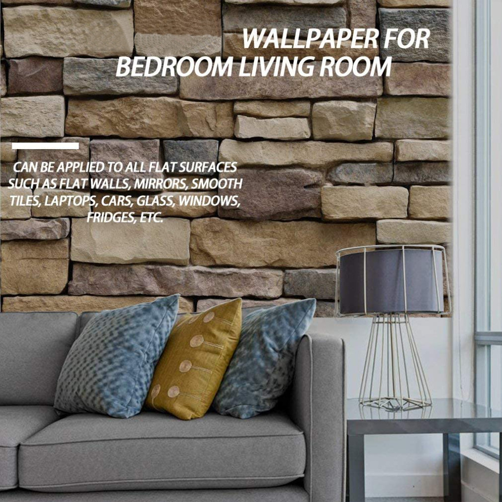 3D Brick PVC wall paper rolls brick self adhesive wallpaper decorative film for house and office decorative