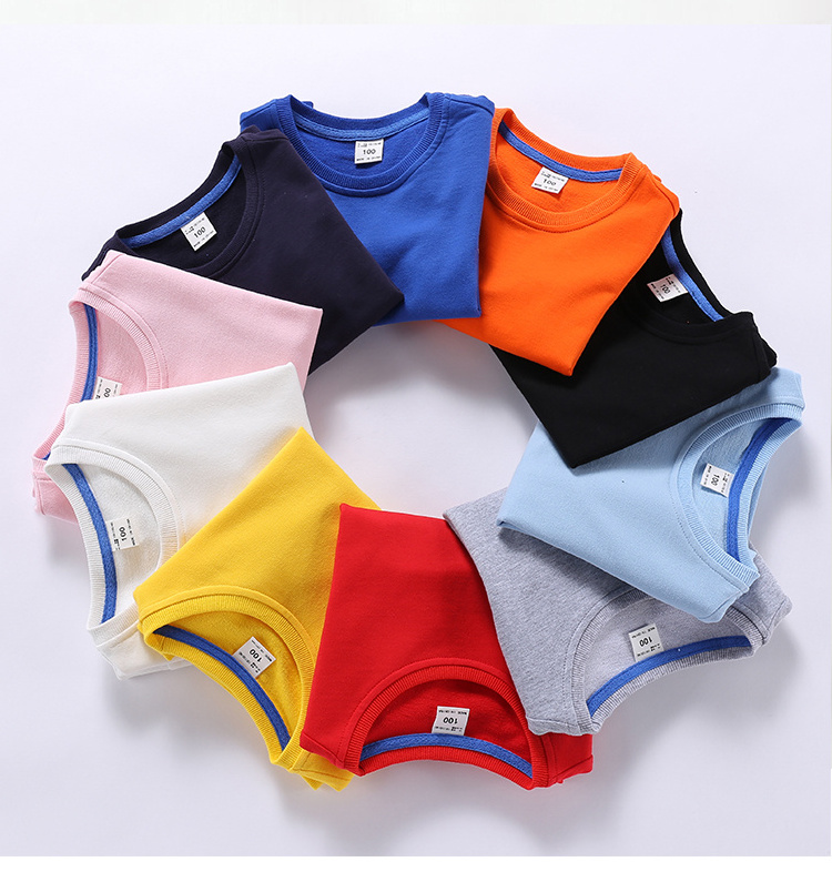 High Quality kids Clothing Plain Sweatshirt Toddler Baby Children Sweater Blank Pullover Crewneck Sweatshirt