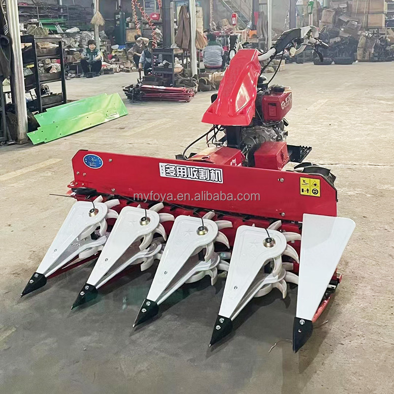 High speed gasoline agricultural hand rice wheat harvester reaper machine