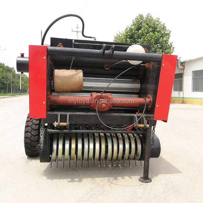 Mini pine straw alfalfa baler compact hand lucerne hay baler for sale