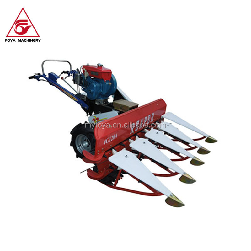 High speed gasoline agricultural hand rice wheat harvester reaper machine