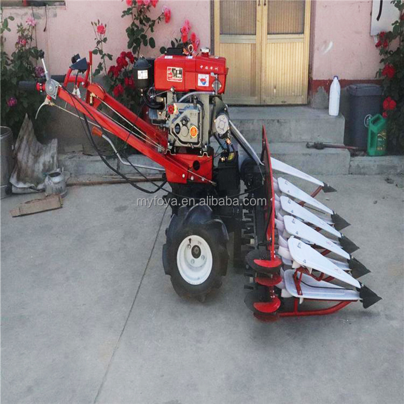 High speed gasoline agricultural hand rice wheat harvester reaper machine