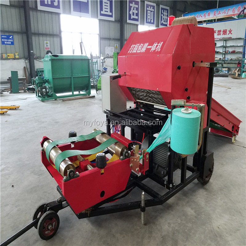 China manual hay baler machine small bale hay mini round baler price