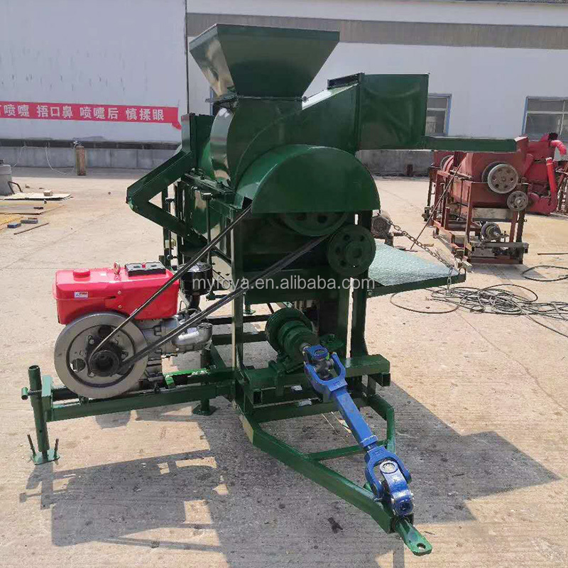 Maize peeler and thresher machine farm mung bean diesel engine bean thresher machine