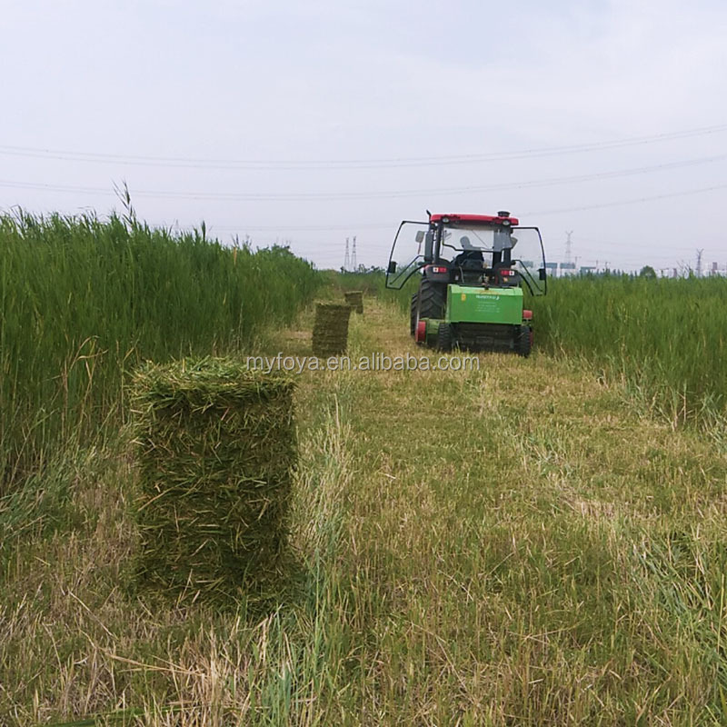 Mower and baler mini round hay roll baler with harvester machine