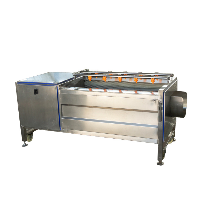 304 Stainless Steel Brush Roller Type Cassava/Sweet Potato/Carrot /Ginger/Turmeric/Potato Washing Peeling Machine