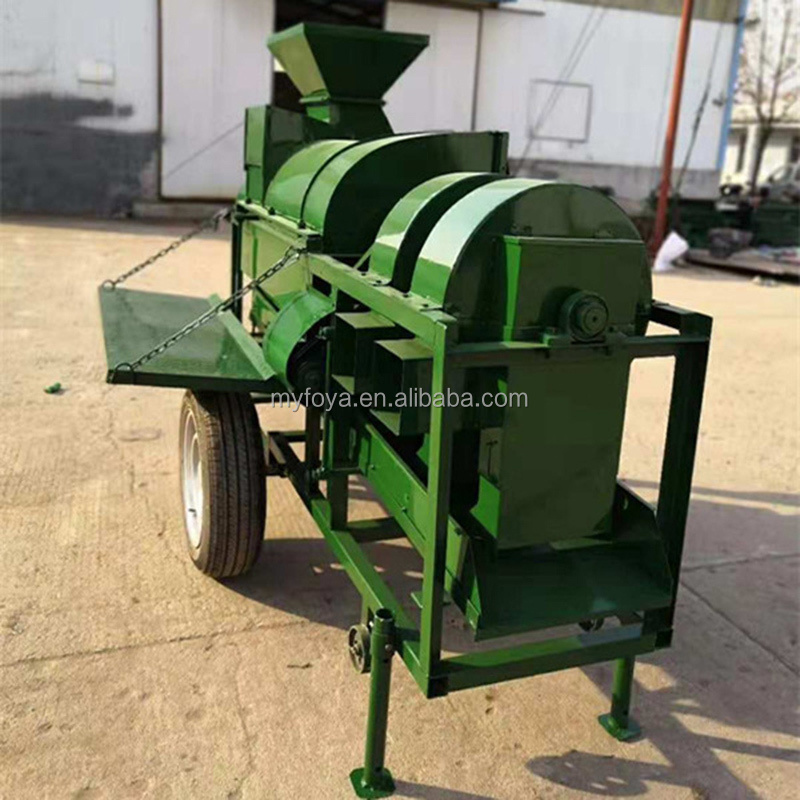 Maize peeler and thresher machine farm mung bean diesel engine bean thresher machine