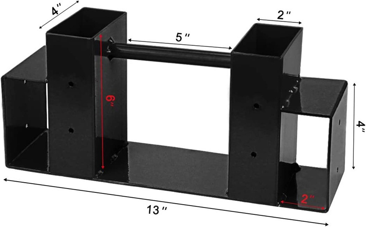 Outdoor Firewood Log Storage Rack, Adjustable Log Rack Holder, Fireplace Wood Storage Holder with Screws