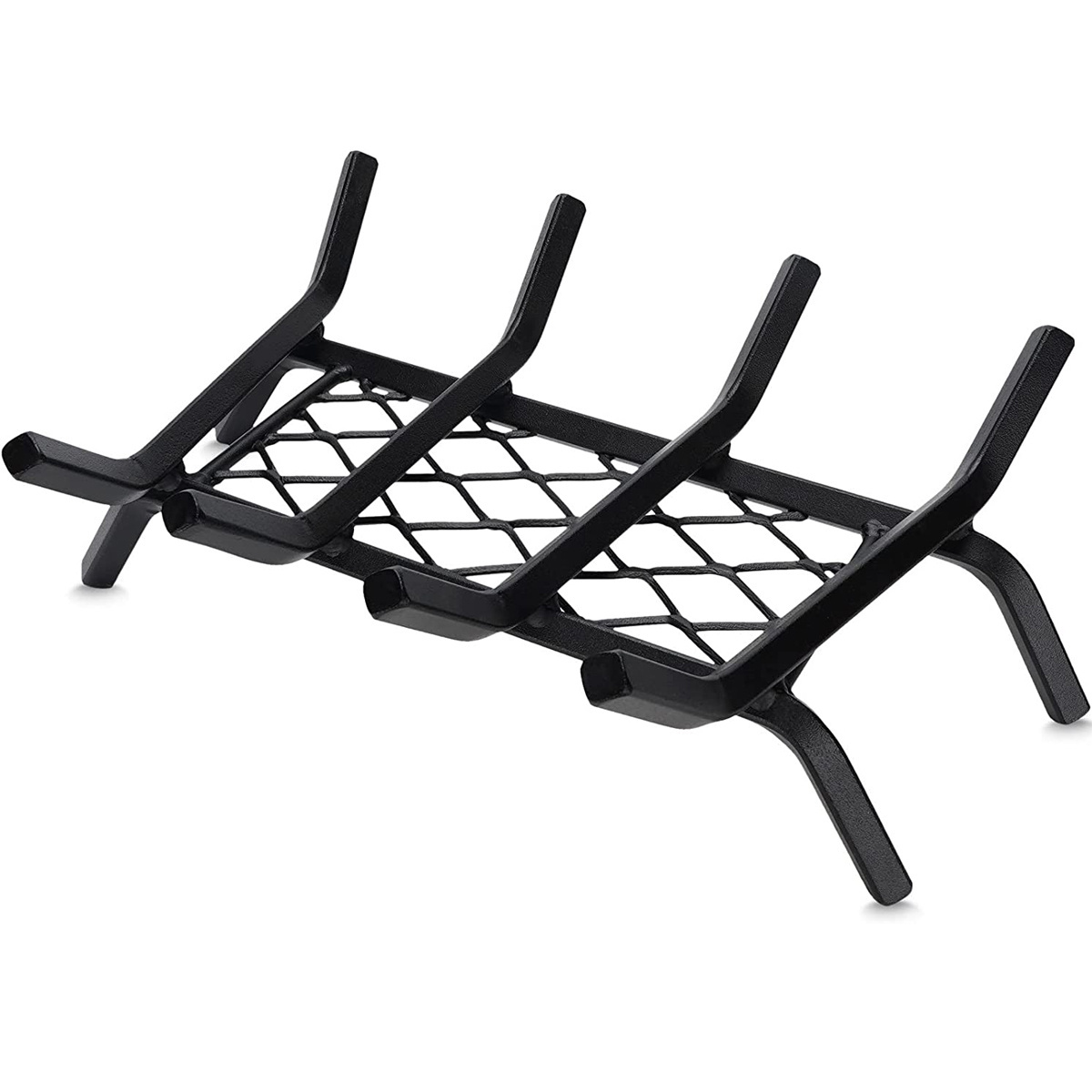 17 inch Fireplace grill Grate Heavy Duty Solid Steel Fire Grate for Fire Pit