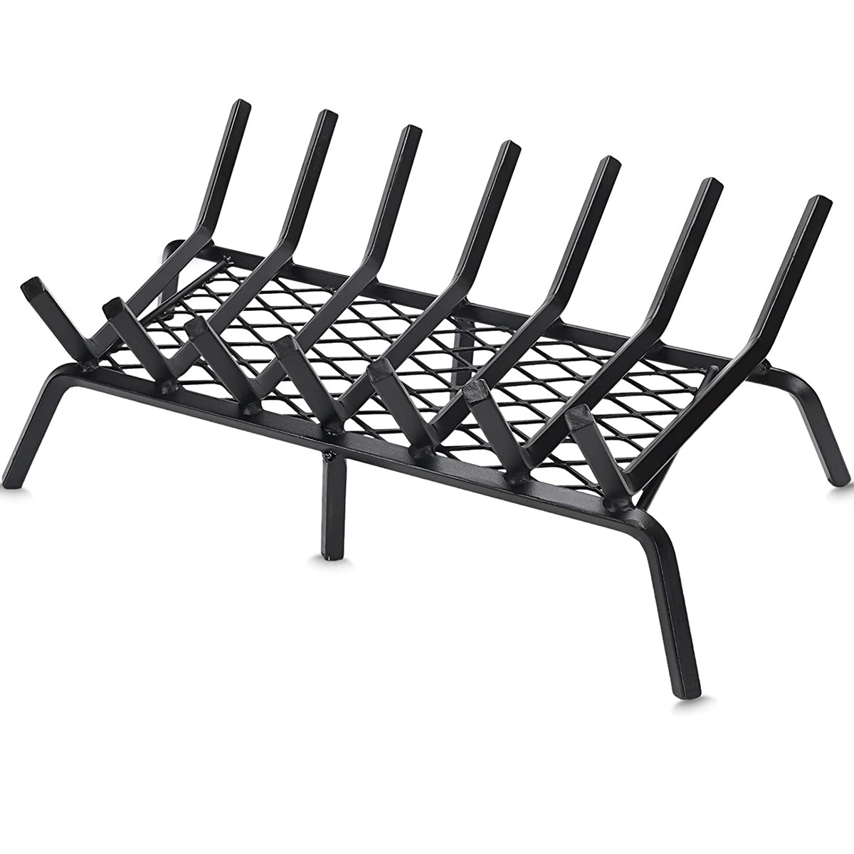 17 inch Fireplace grill Grate Heavy Duty Solid Steel Fire Grate for Fire Pit