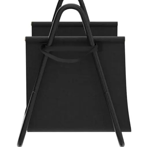 Log Holder with Canvas Firewood Rack Indoor Tote Carrier Metal Wood Rack Storage Heavy Duty Logs Stacker Handles Kindling