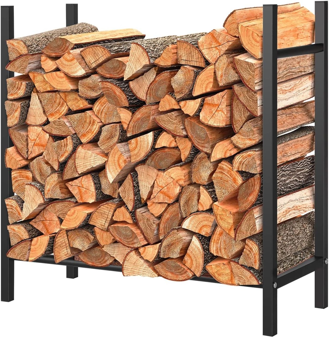 Small Firewood Rack Outdoor Indoor Fireplace Log Holder Fire Woodlog  Rack Storage Stand holder