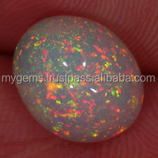 Natural Ethiopian Welo Fire Opal Oval Cabochon