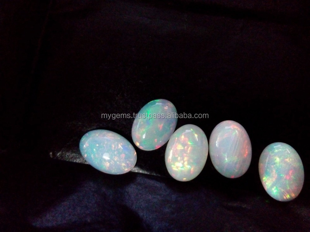 Natural Ethiopian Welo Fire Opal Oval Cabochon