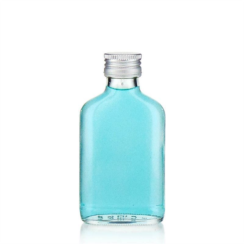 Wholesale 50ml 100ml Mini Small Sample Alcohol Juice Drinks Glass Wine bottle Liquor Glass Bottle