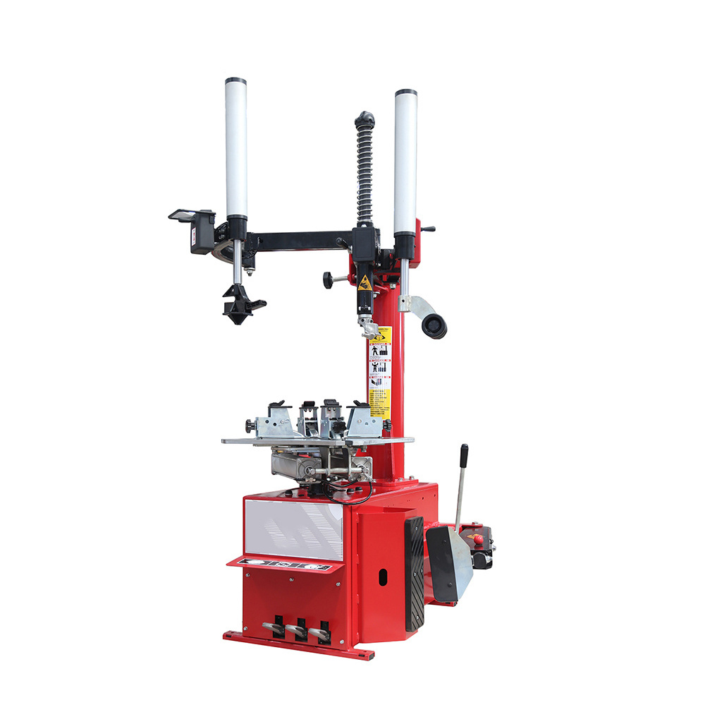 Motorcycle tire raking machine Tire changing machine Swing Arm wheel changer Touchless Tyre changer machine