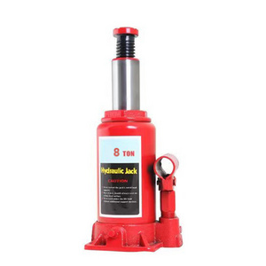 red color high quality 8Ton  hydraulic bottle jack for car  factory price 8 ton jack hydraulic hydraulic bottle jack