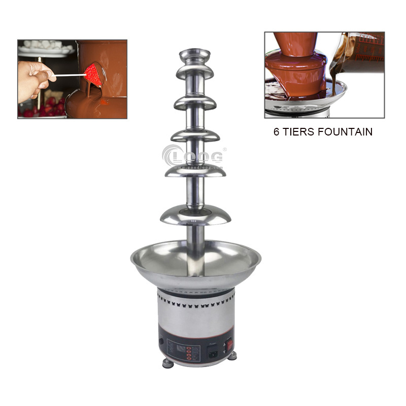 Heavy Duty  Electric Chocolate Fondue Fountain 4-7 Tier Chocolate Fountain Machine