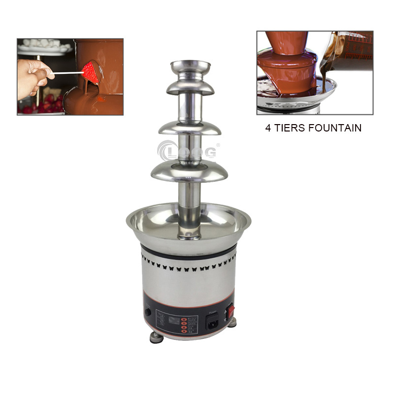 Heavy Duty  Electric Chocolate Fondue Fountain 4-7 Tier Chocolate Fountain Machine