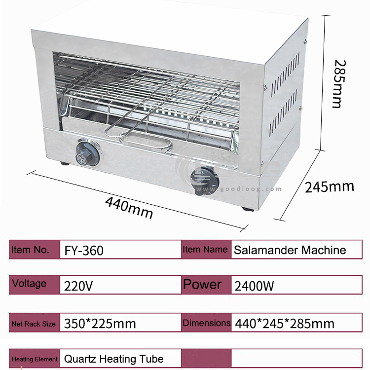 Hot Sales Stainless Steel Professional Commercial Salamander Kitchen Equipment Electric Salamanders for Cooking