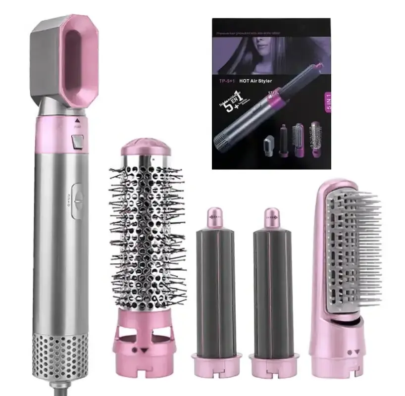 2023Popular Rotating Curling Iron With Clips Alure Three Barrel Curling Iron Wand Purple Curling Irons