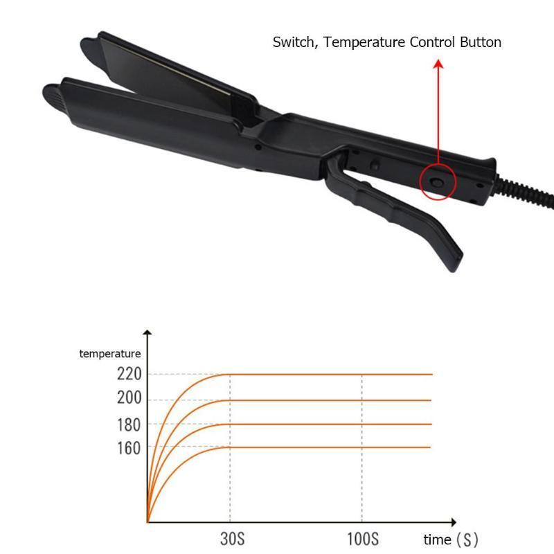 Hair Straightener Four-gear Temperature Adjustment Ceramic Tourmaline Hair Straightener