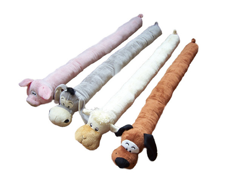 Fashion and safety plush animal door stopper toy