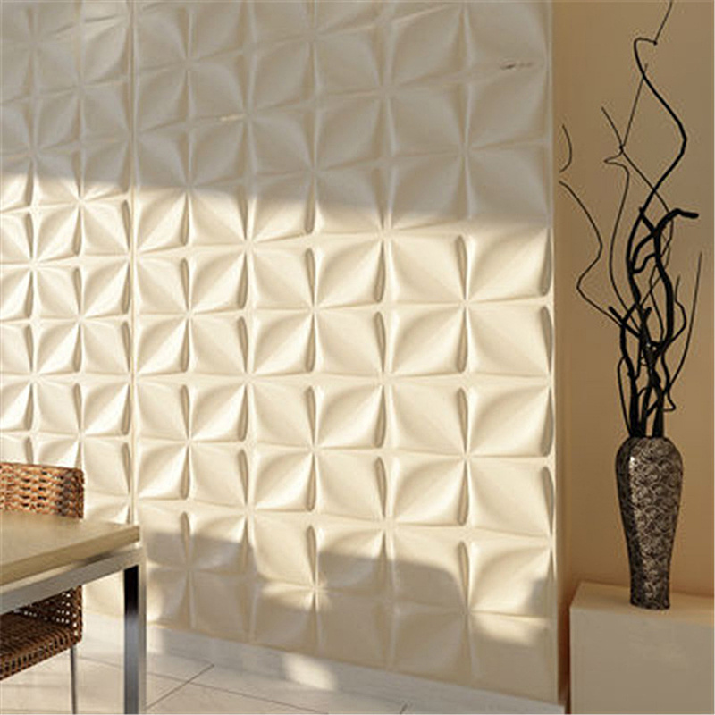 2023 Modern Designs Pvc Interior Wall Panel, Wall Covering Geometric Wallpaper 3D Wall Panel Home Bar Waterproof decorate