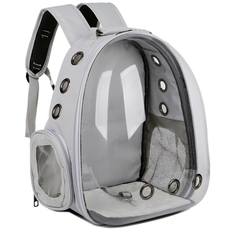 Factory Wholesale Breathable Transparent Pet Cat Dog Travel Carrier Carrying Basket Backpack Bag For Big Cat Or Dog