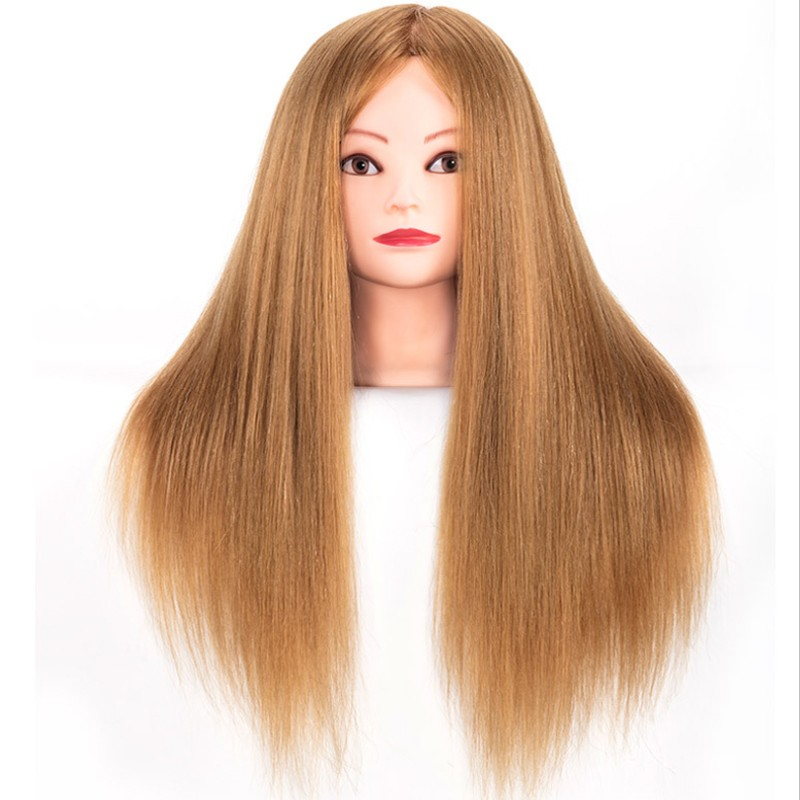 Wholesale High Quality Cheap Natural Human Hair Practice Doll Dummy Cosmetology Barber Mannequin Head for Training