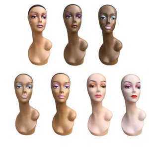 Hot Sale Cosmetology Manikin Head Female Dolls Makeup Practice Training Head Bald Mannequin Head Without Hair