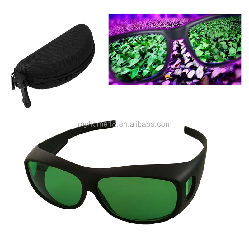 Plants Indoor Hydroponics LED Grow Light Glasses, grow room safety glasses with best quality