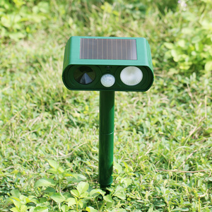 Ultrasonic owl animal repellent devices scaring cat dog solar bird scarer repeller outdoor motion sensor Scarecrow monkey repels