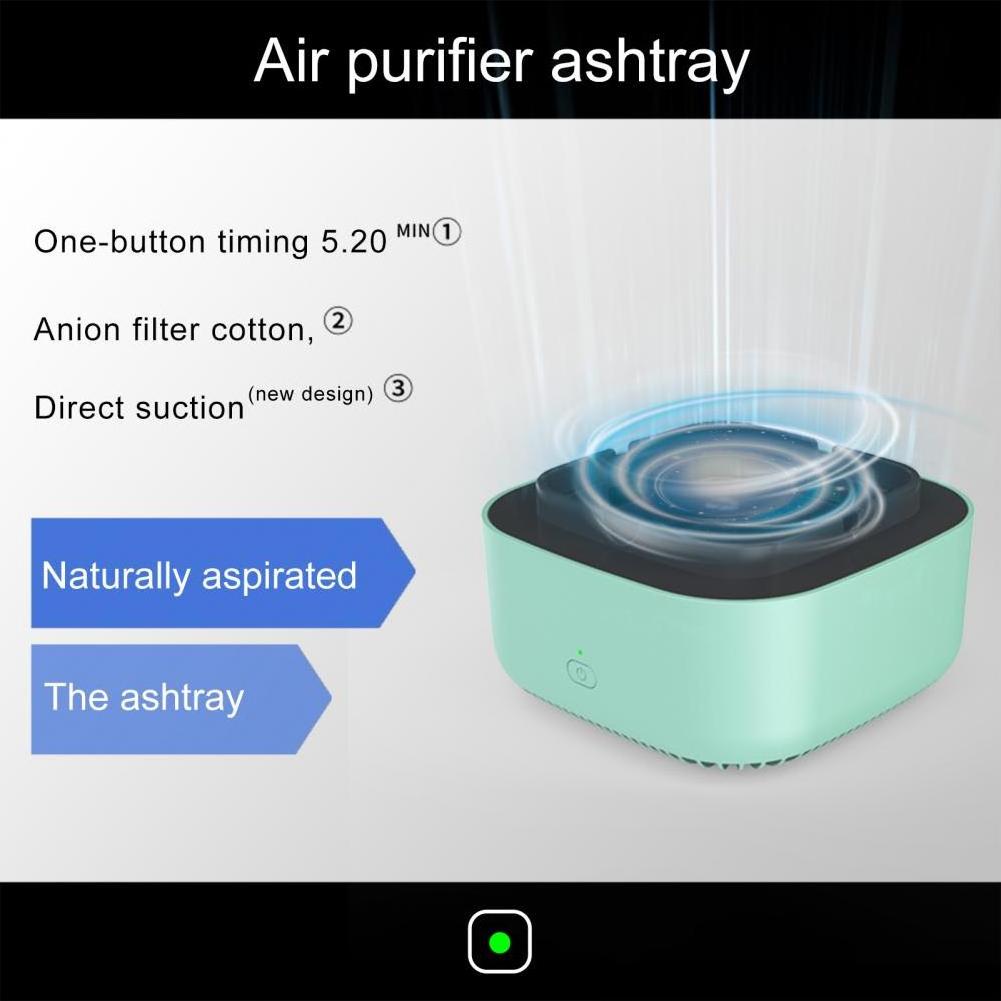 Multipurpose New arrival Ashtray with Air Purifier for Filtering Second-Hand Smoke From Cigarettes Remove Odor Air Freshener