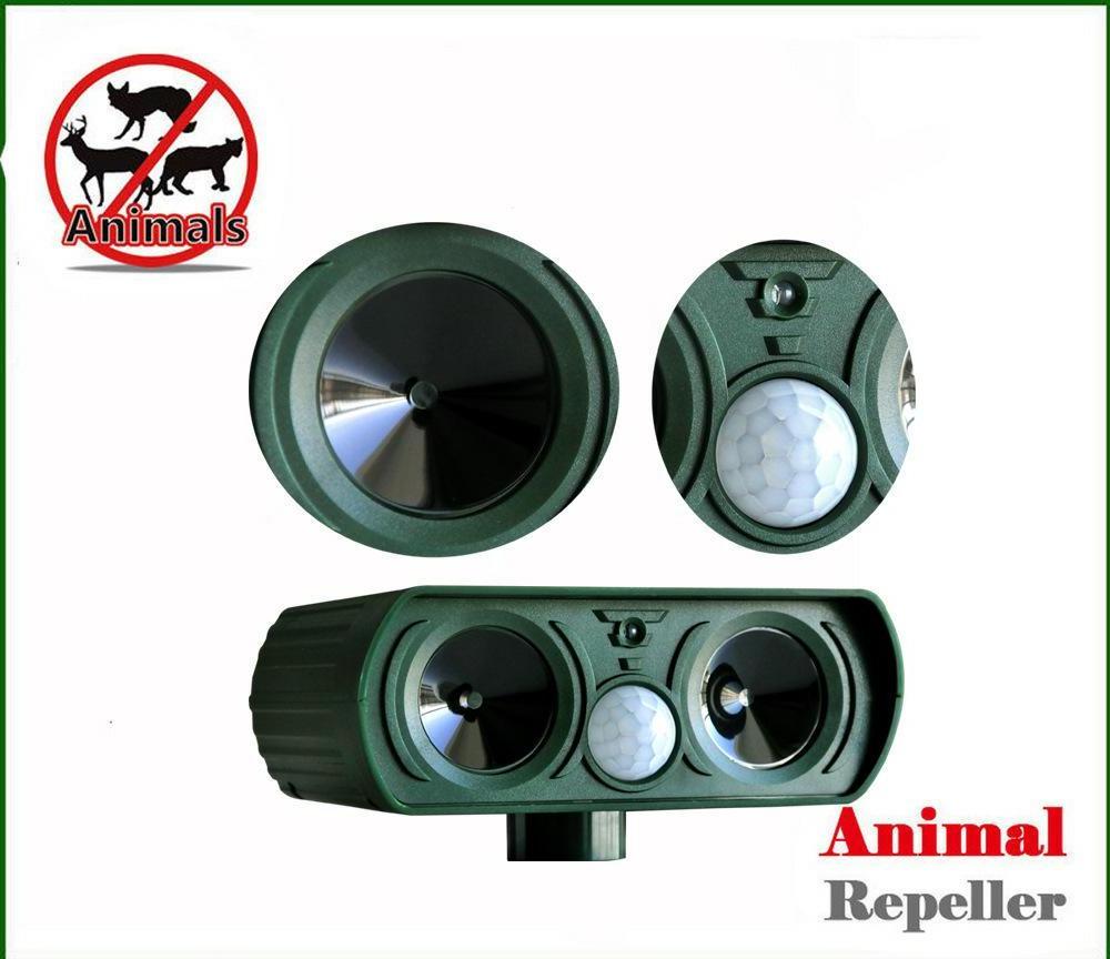 2024 Wholesale Outdoor motion sensor ultrasonic owl animal repellent devices cat dog solar scarer pest repeller